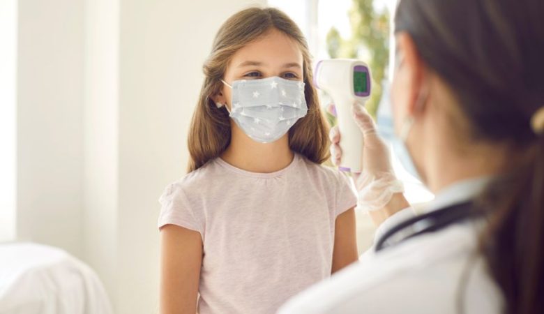 a doctor treating a girl